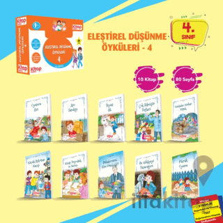 Eleştirel ve Yaratıcı Düşünme Öyküleri - 4 (10 Kitap - Etkinlik Testi - Değerlendirme Testi)