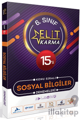 Elit Karma 6. Sınıf 15'li Konu Sıralı Sosyal Bilgiler Denemeleri