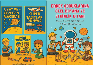 Erkek Çocuklarına Özel Boyama ve Etkinlik Kitabı