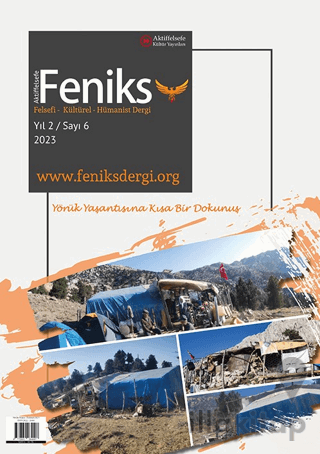Feniks Felsefi Kültürel Hümanist Dergi Yıl: 2 Sayı: 6 2023
