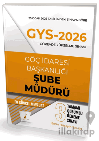 GYS 2026 Görevde Yükselme Sınavı Göç İdaresi Başkanlığı Şube Müdürü Ta