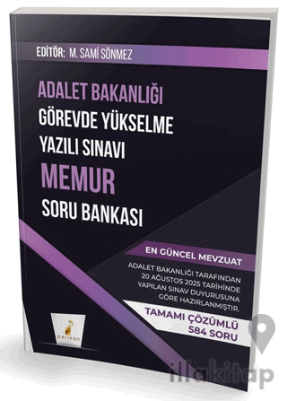 GYS Adalet Bakanlığı Görevde Yükselme Yazılı Sınavı Memur Soru Bankası