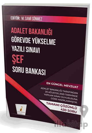 GYS Adalet Bakanlığı Görevde Yükselme Yazılı Sınavı Şef Soru Bankası