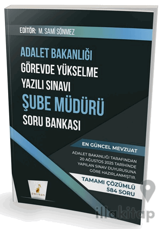 GYS Adalet Bakanlığı Görevde Yükselme Yazılı Sınavı Şube Müdürü Soru Bankası