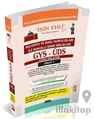 GYS-ÜDS Belediye ve Bağlı Kuruluşları Mahalli İdare Birlikleri Personeli Grup 1 Konu Anlatımı