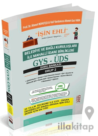 GYS-ÜDS Belediye ve Bağlı Kuruluşları Mahalli İdare Birlikleri Personeli Grup 2 Soru Bankası