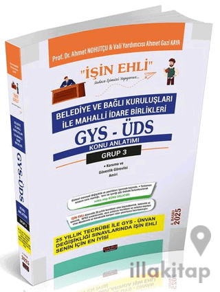 GYS-ÜDS Belediye ve Bağlı Kuruluşları Mahalli İdare Birlikleri Personeli Grup 3 Konu Anlatımı