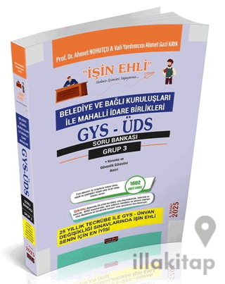 GYS-ÜDS Belediye ve Bağlı Kuruluşları Mahalli İdare Birlikleri Personeli Grup 3 Soru Bankası