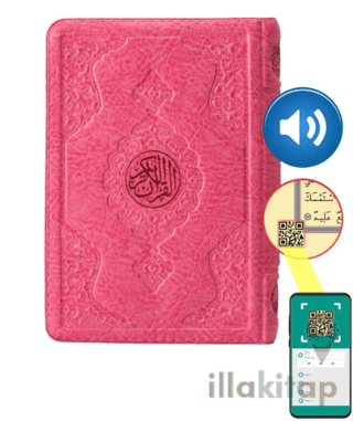 Hafız Boy Kur'an-ı Kerim (Pembe, Kılıflı, Mühürlü, 2 Renk)
