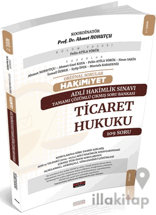 HAKİMİYET Adli Hakimlik Ticaret Hukuku Çıkmış Soru Bankası