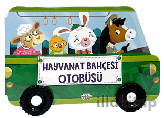 Hayvanat Bahçesi Otobüsü Tekerlekli Kitaplar