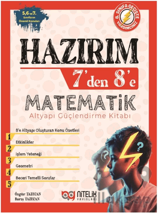 Hazırım 7'den 8'e Matematik Alt Yapı Güçlendirme Kitabı