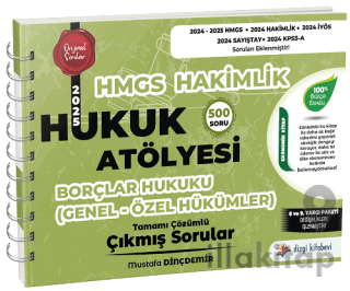 Hukuk Atölyesi HMGS Hakimlik Borçlar Hukuku Genel Özel Hükümler Çıkmış Sorular Çözümlü