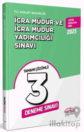 İcra Müdür ve Müdür Yardımcılığı 3 Deneme Tamamı Çözümlü Deneme Sınavı