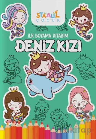 İlk Boyama Kitabım - Deniz Kızı