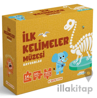 İlk Kelimeler Müzesi - Hayvanlar (İngilizce Destekli Kitap ve Yapboz Seti)