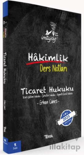 İmtiyaz Ticaret Hukuku Hakimlik Ders Notları