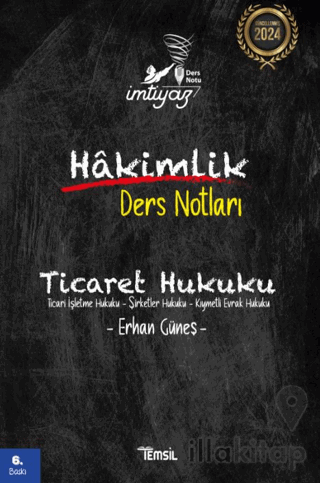 İmtiyaz Ticaret Hukuku Hakimlik Ders Notları