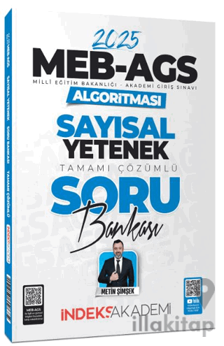 İndeks Akademi 2025 MEB-AGS Algoritması Sayısal Yetenek Soru Bankası Çözümlü