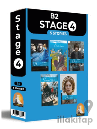 İngilizce Hikaye Stage 4 5’li Hikaye Seti Kutu Tanıtım (B2) Seviyelerinde Kare Kod Okumalı