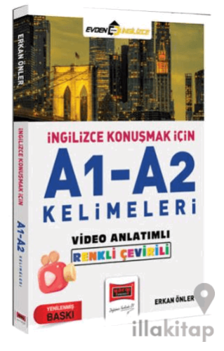İngilizce Konuşmak İçin A1-A2 Kelimeleri Video Anlatımlı Renkli Çeviri
