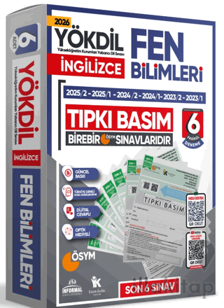 İngilizce YÖKDİL Fen Bilimleri Tıpkı Basım 6 lı Deneme