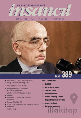İnsancıl Aylık Kültür Sanat Dergisi Sayı: 389 Aralık 2022