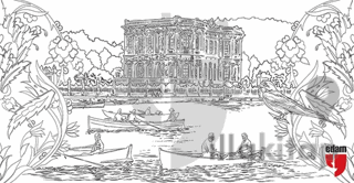 İstanbul Silüeti Tuval Boyama - Boyanabilir Kanvas Tablo