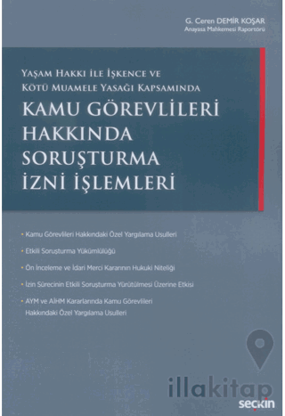 Kamu Görevlileri Hakkında Soruşturma İzni İşlemleri