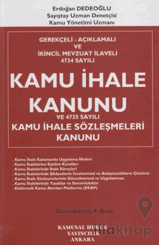 Kamu İhale Kanunu ve 4735 Sayılı Kamu İhale Sözleşmeleri Kanunu