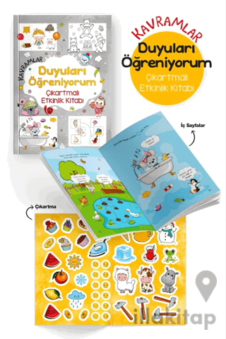 Kavramlar – Duyuları Öğreniyorum – Çıkartmalı Etkinlik Kitabı