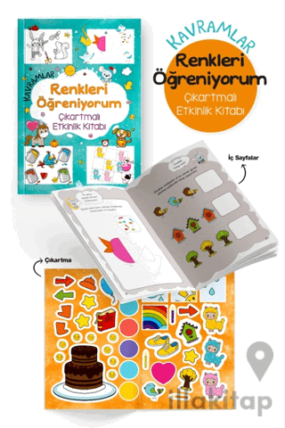 Kavramlar – Renkleri Öğreniyorum – Çıkartmalı Etkinlik Kitabı