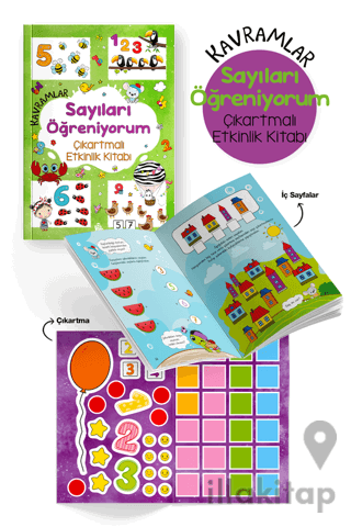 Kavramlar - Sayıları Öğreniyorum - Çıkartmalı Etkinlik Kitabı