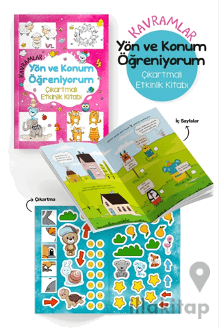 Kavramlar – Yön ve Konum Öğreniyorum – Çıkartmalı Etkinlik Kitabı