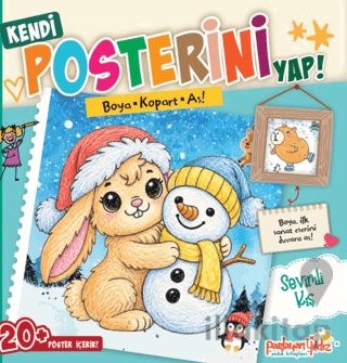 Kendi Posterini Yap! Boya Kopart As! Sevimli Kış