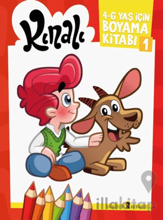 Kınalı 4 - 6 Yaş İçin Boyama Kitabı - 1