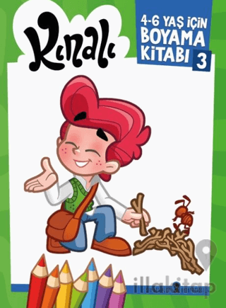 Kınalı 4 - 6 Yaş İçin Boyama Kitabı - 3