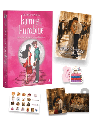 Kırmızı Kurabiye - Kenar Boyamalı