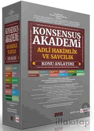KONSENSUS Akademi Adli Hakim ve Savcılık Sınavı Konu Anlatımı