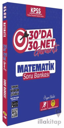 KPSS 30'da 30 Net Garanti Matematik Soru Bankası