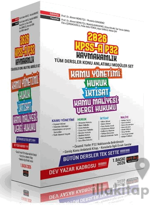 KPSS A P32 Kaymakamlık Konu Anlatımı Modüler Seti