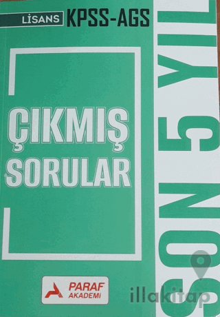 KPSS AGS Çıkmış Sorular Son 5 Yıl