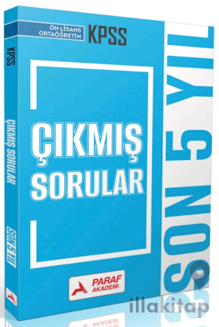 KPSS - AGS Ön Lisans - Ortaöğretim Tıpkı Basım Son 5 Yıl Çıkmış Sorular