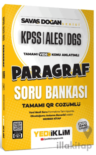 KPSS ALES DGS Savaş Doğan Serisi Paragraf Tamamı Video Konu Anlatımlı 