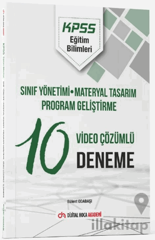 KPSS Eğitim Bilimleri Sınıf Yönetimi - Materyal Tasarım - Program Geliştirme Video Çözümlü 10 Deneme Akademi