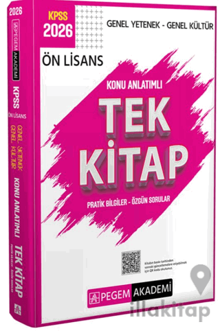 KPSS Genel Yetenek Genel Kültür Ön Lisans Konu Anlatımlı Tek Kitap