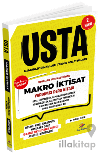 KPSS Kaymakamlık Hakimlik ve Uzmanlık Sınavları Makro İktisat USTA Yardımcı Ders Kitabı