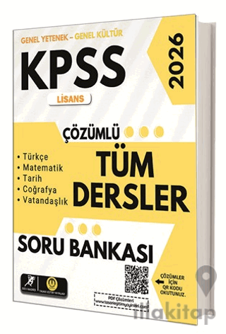 KPSS Lisans Tüm Dersler Çözümlü Soru Bankası