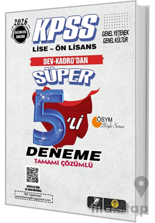 KPSS Lise-Önlisans Süper 5'li Deneme