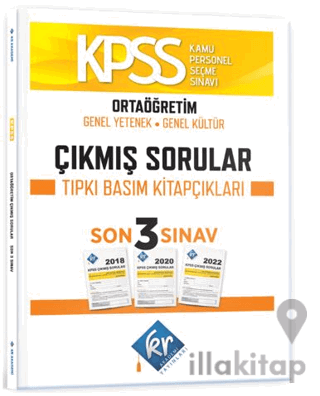 KPSS Ortaöğretim Genel Yetenek Genel Kültür Çıkmış Sorular Son 3 Yıl Tıpkı Basım Fasikülleri